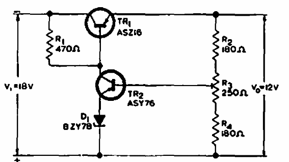 Regulador 12 V x 50 mA
Regulador 12 V x 50 mA