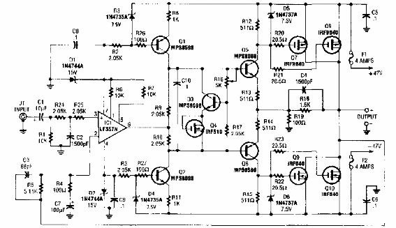 Amplificador de 200 W para el automóvil
Amplificador de 200 W para el automóvil