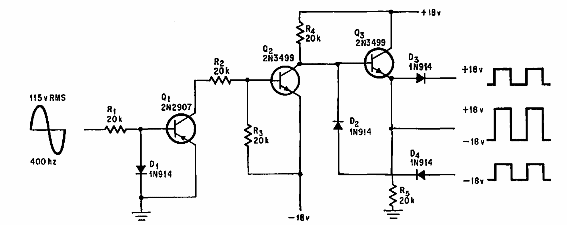 Generador cuadrado de 400 Hz
Generador cuadrado de 400 Hz