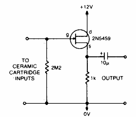 Preamplificador con FET
Preamplificador con FET