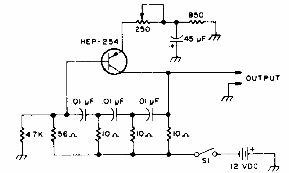 Oscilador 800 Hz
Oscilador 800 Hz