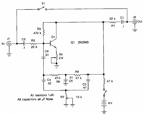 Circuito de efectos de sonido
Circuito de efectos de sonido