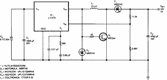 Regulador de 12 V con 1 A
Regulador de 12 V con 1 A