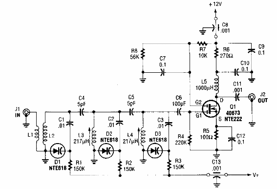 Preselector con ajuste por varicap
Preselector con ajuste por varicap