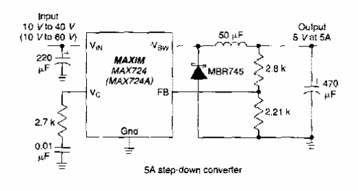 Convertidor de 5 V x 5 A
Convertidor de 5 V x 5 A
