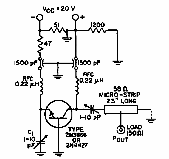 Oscilador de 500 MHz
Oscilador de 500 MHz