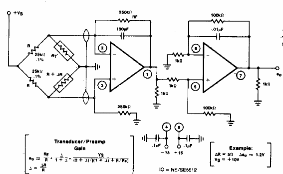 Amplificador para transductor en puente
Amplificador para transductor en puente