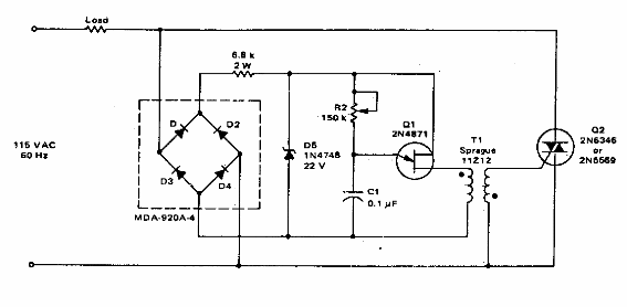 Control de 800 W con triac
Control de 800 W con triac