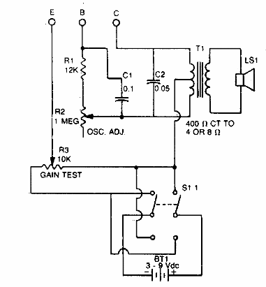 Prueba de ganancia de transistor
Prueba de ganancia de transistor