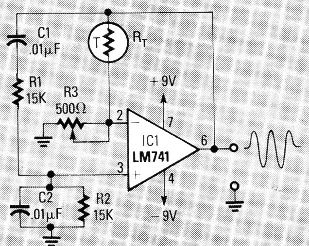 Oscilador sinusoidal 741
Oscilador sinusoidal 741