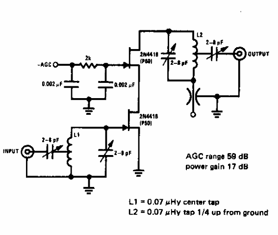 Amplificador de cascode 200 MHz
Amplificador de cascode 200 MHz