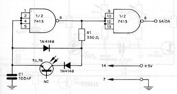 Astable TTL sensible a la luz
Astable TTL sensible a la luz