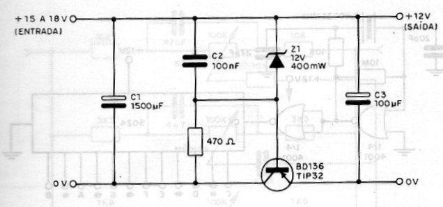 Regulador de 12 V con transistor PNP
Regulador de 12 V con transistor PNP