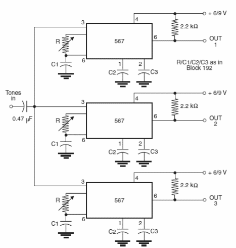 Decodificador para control remoto modulado por tono
Decodificador para control remoto modulado por tono