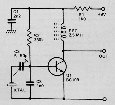 Oscilador XTAL 100 kHz a 8 MHz
Oscilador XTAL 100 kHz a 8 MHz