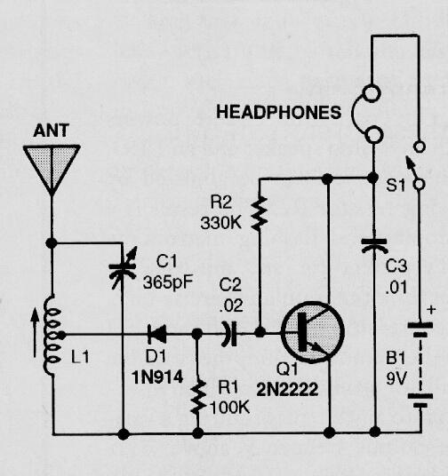 1 Transistor AM Radio
1 Transistor AM Radio