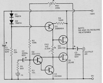 Amplificador MOSFET de 20 W
Amplificador MOSFET de 20 W