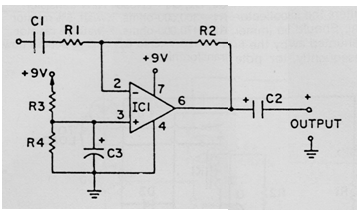 Amplificador AC 741
Amplificador AC 741