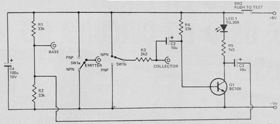 Probador de transistores
Probador de transistores