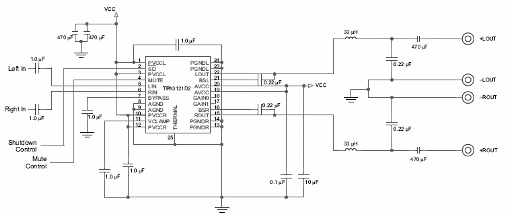 Amplificador de audio estéreo clase D de 15 W
Amplificador de audio estéreo clase D de 15 W