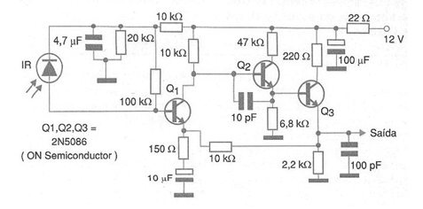 Sensor infrarrojo transistorizado
Sensor infrarrojo transistorizado