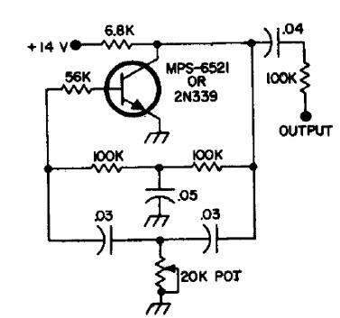 Generador de 100 Hz con Doble T
Generador de 100 Hz con Doble T