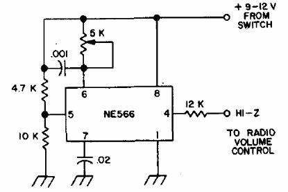 Generador de pitidos para transceptor
Generador de pitidos para transceptor