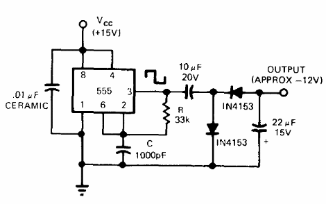 Convertidor de +15 a -12 V
Convertidor de +15 a -12 V