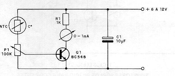 Termómetro electrónico simple
Termómetro electrónico simple