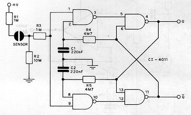 Interruptor de toque biestable CMOS
Interruptor de toque biestable CMOS