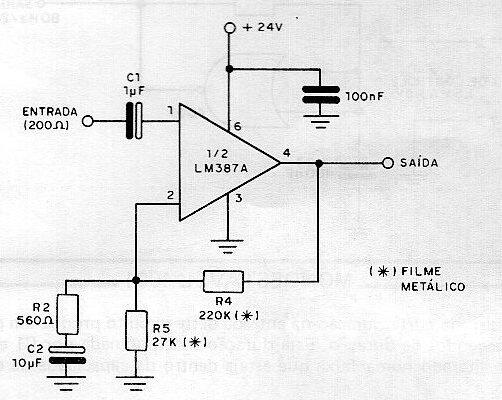 Preamplificador de micrófono
Preamplificador de micrófono