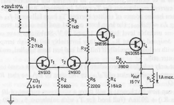Estabilizador de tensión de 15 V
Estabilizador de tensión de 15 V
