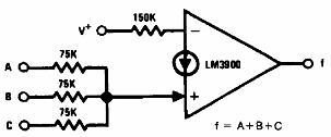 Puerta OR con LM3900
Puerta OR con LM3900