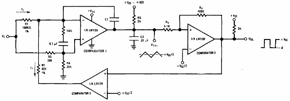 Oscilador de clock LM139
Oscilador de clock LM139