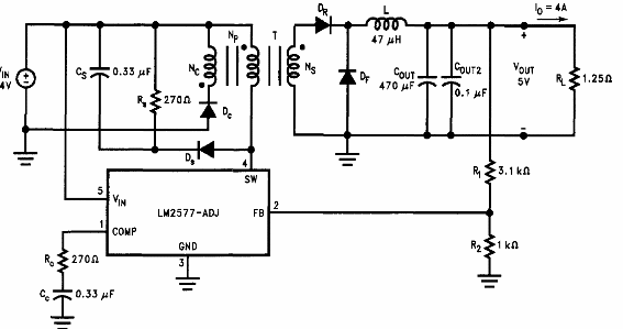 Convertidor conmutado de 5V x 4 A
Convertidor conmutado de 5V x 4 A
