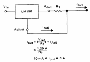 Regulador de corriente hasta 3 A LM150
Regulador de corriente hasta 3 A LM150