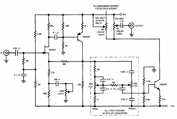 Preamplificador con control de tono
Preamplificador con control de tono