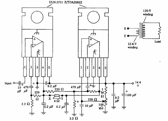 Amplificador de audio como inversor
Amplificador de audio como inversor