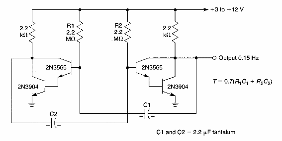 Astable de baja frecuencia
Astable de baja frecuencia