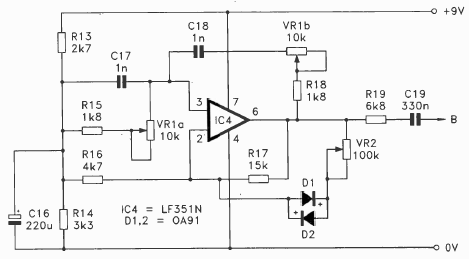 Oscilador sinusoidal
Oscilador sinusoidal