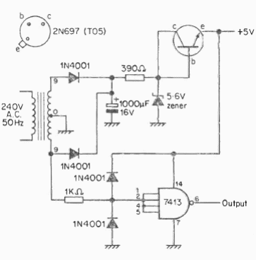 Base de tiempo y fuente de 5V
Base de tiempo y fuente de 5V