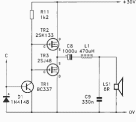 Etapa de potencia MOSFET
Etapa de potencia MOSFET