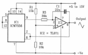 Generador triangular
Generador triangular