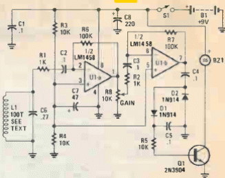 Receptor detector de metales
Receptor detector de metales