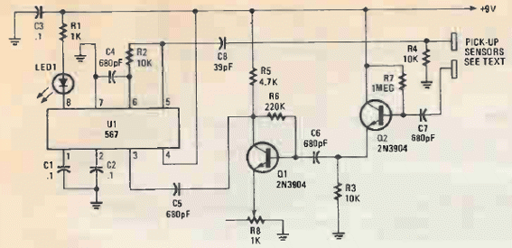 Sensor táctil PLL 567
Sensor táctil PLL 567