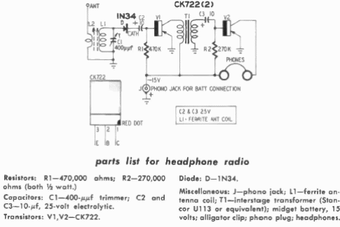 Radio de 2 transistores
Radio de 2 transistores