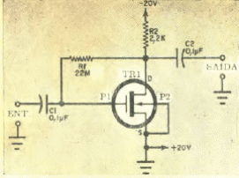 Preamplificador con FET
Preamplificador con FET