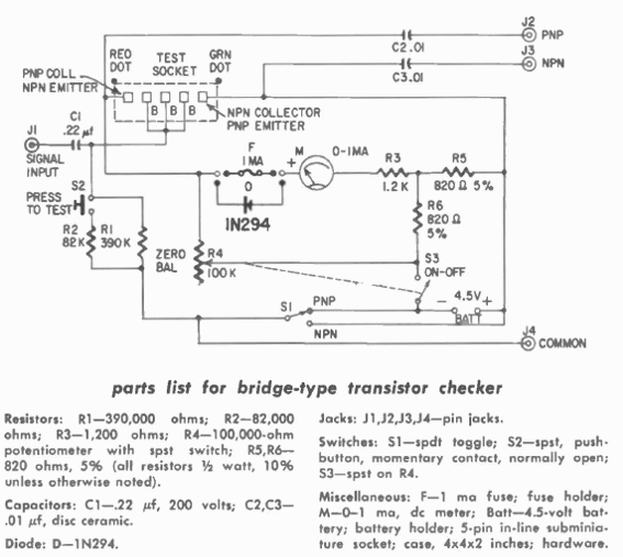 Probador de transistores
Probador de transistores