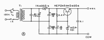 Fuente de alimentación regulada con 1 transistor
Fuente de alimentación regulada con 1 transistor