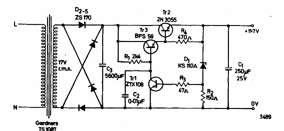 Fuente de alimentación 12V x 1A
Fuente de alimentación 12V x 1A